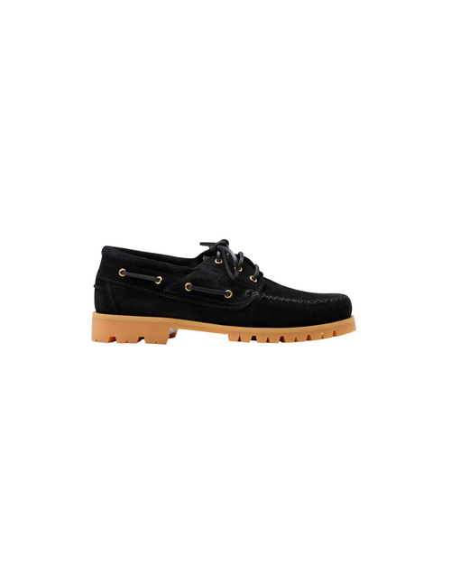 AZTEC BOAT SHOE - BLACK