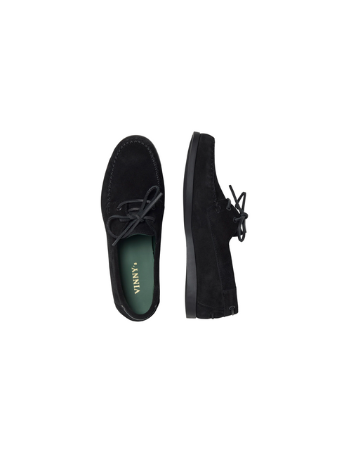 BOATMAN – BLACK SUEDE