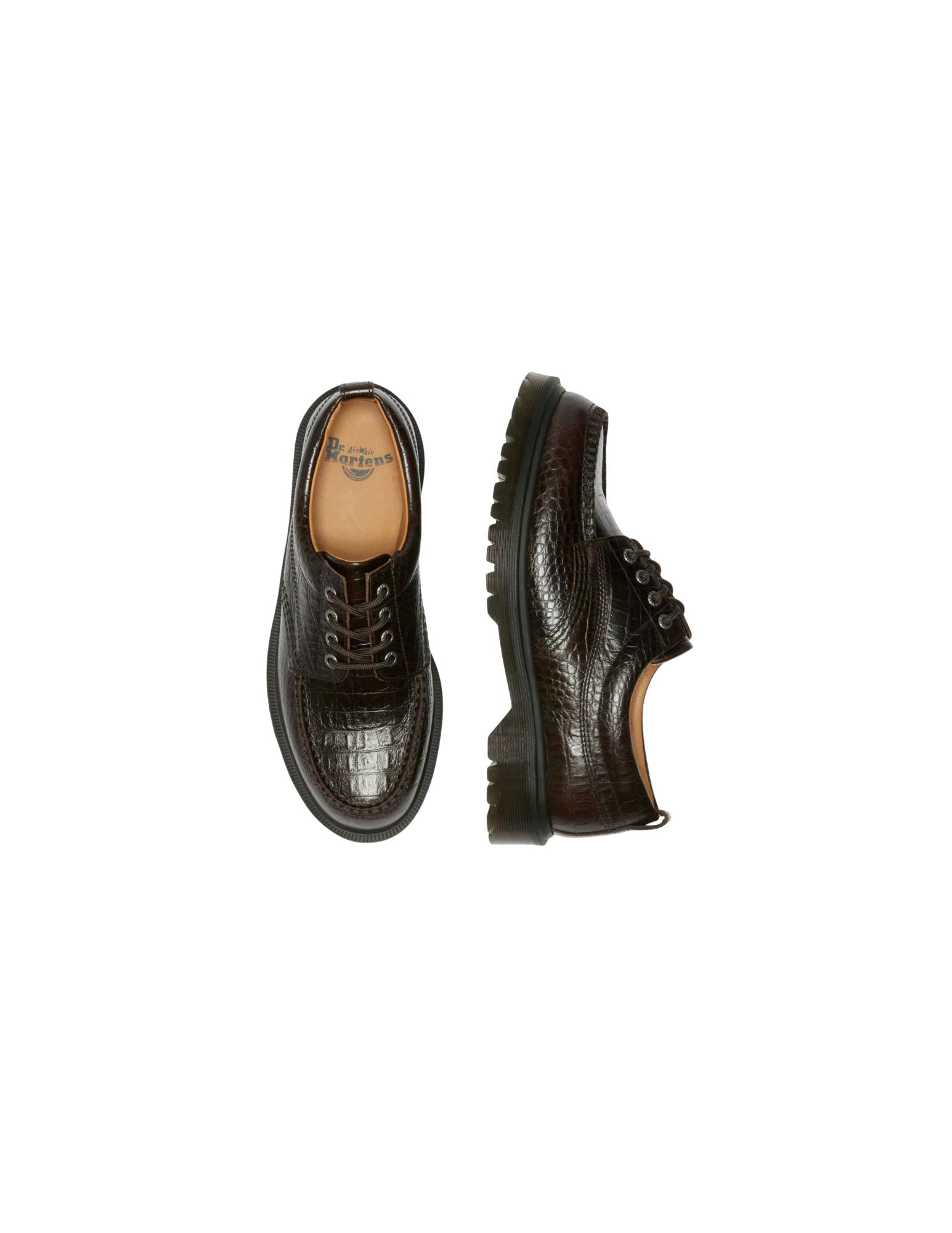 Lowell - Crocodile Analine Leather Moc Toe Shoes