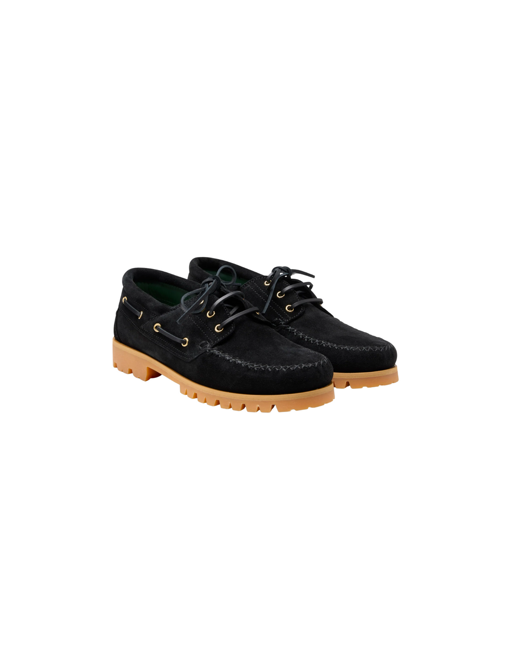 AZTEC BOAT SHOE - BLACK