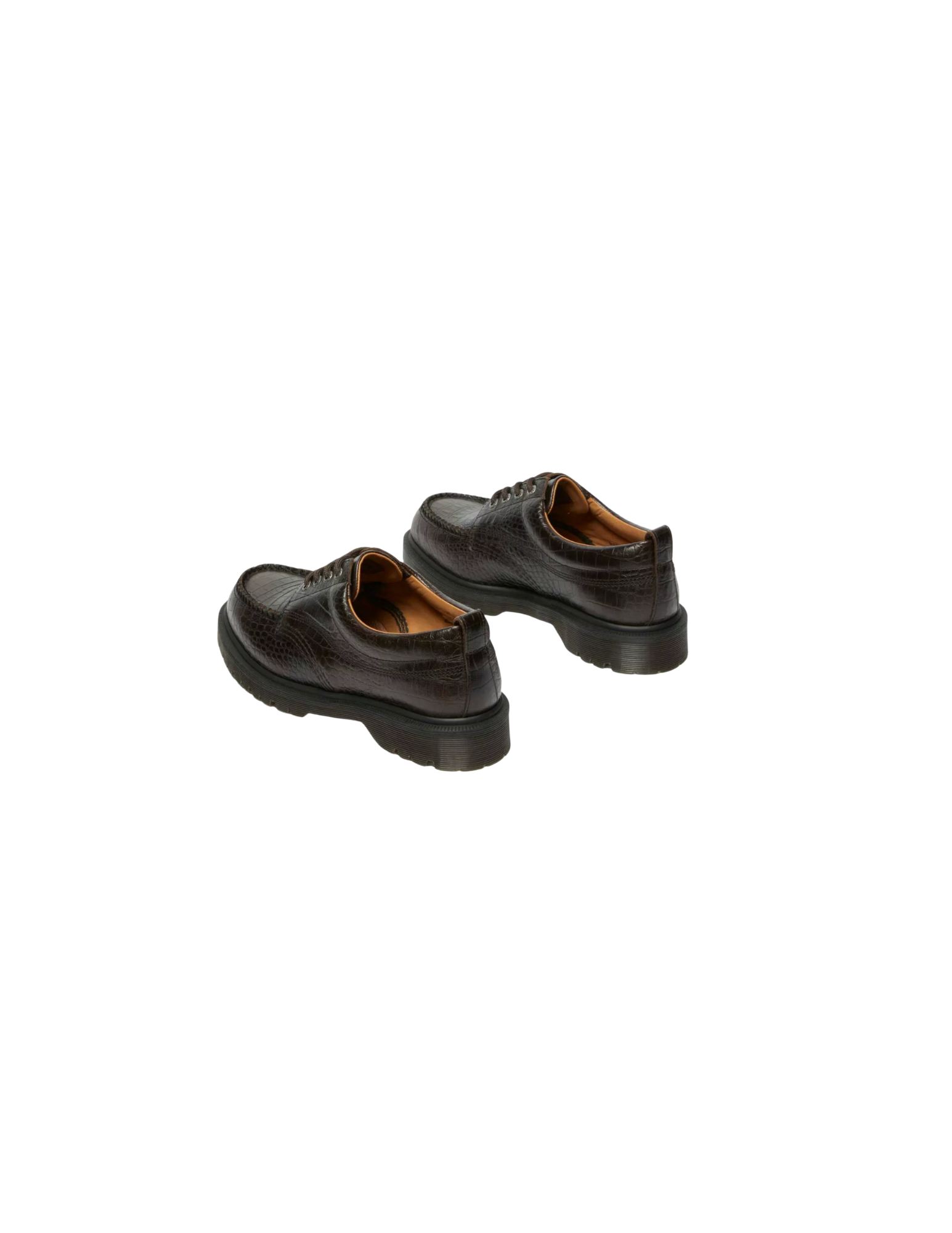 Lowell - Crocodile Analine Leather Moc Toe Shoes