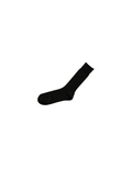 EGYPTIAN COTTON RIBBED SOCKS / PRAHA - BLACK