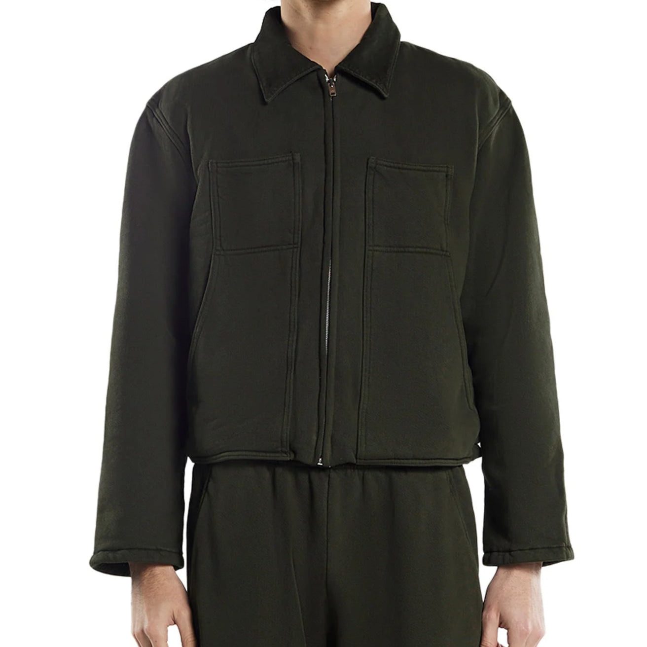Heavyweight Utility Jacket - Washed Forest