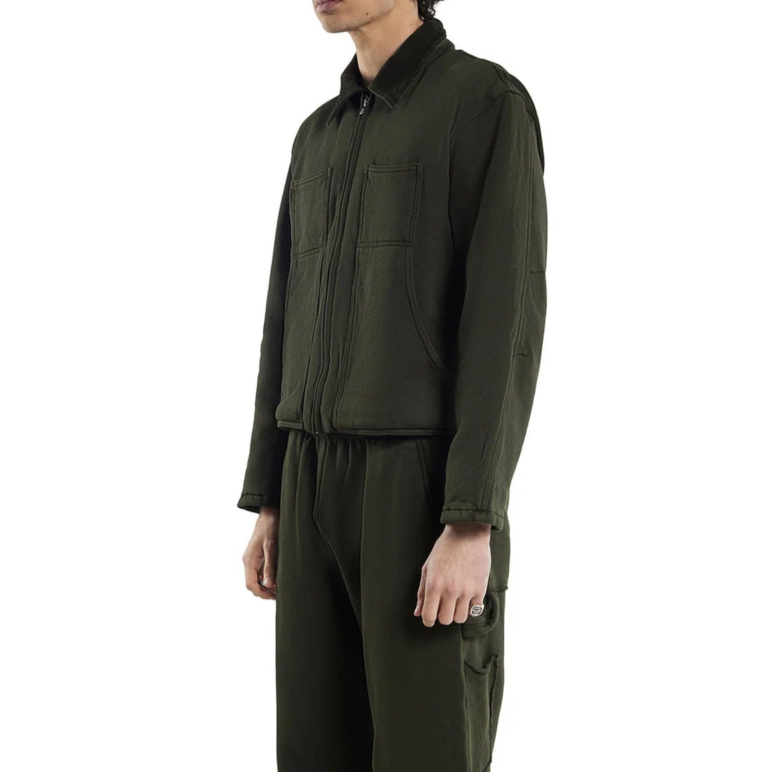 Heavyweight Utility Jacket - Washed Forest