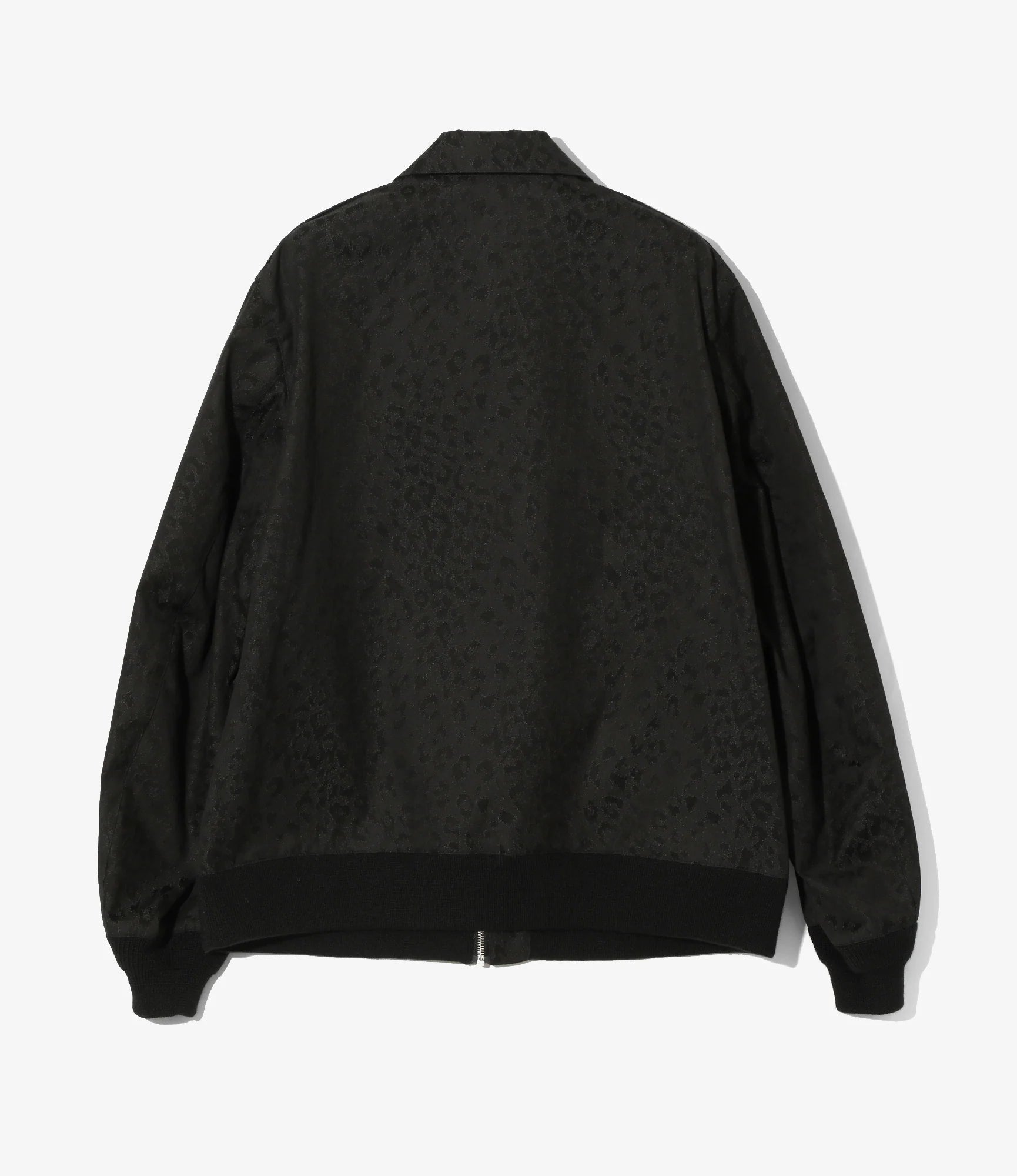 A-2 Jacket - Black - Cotton Leopard Jacquard