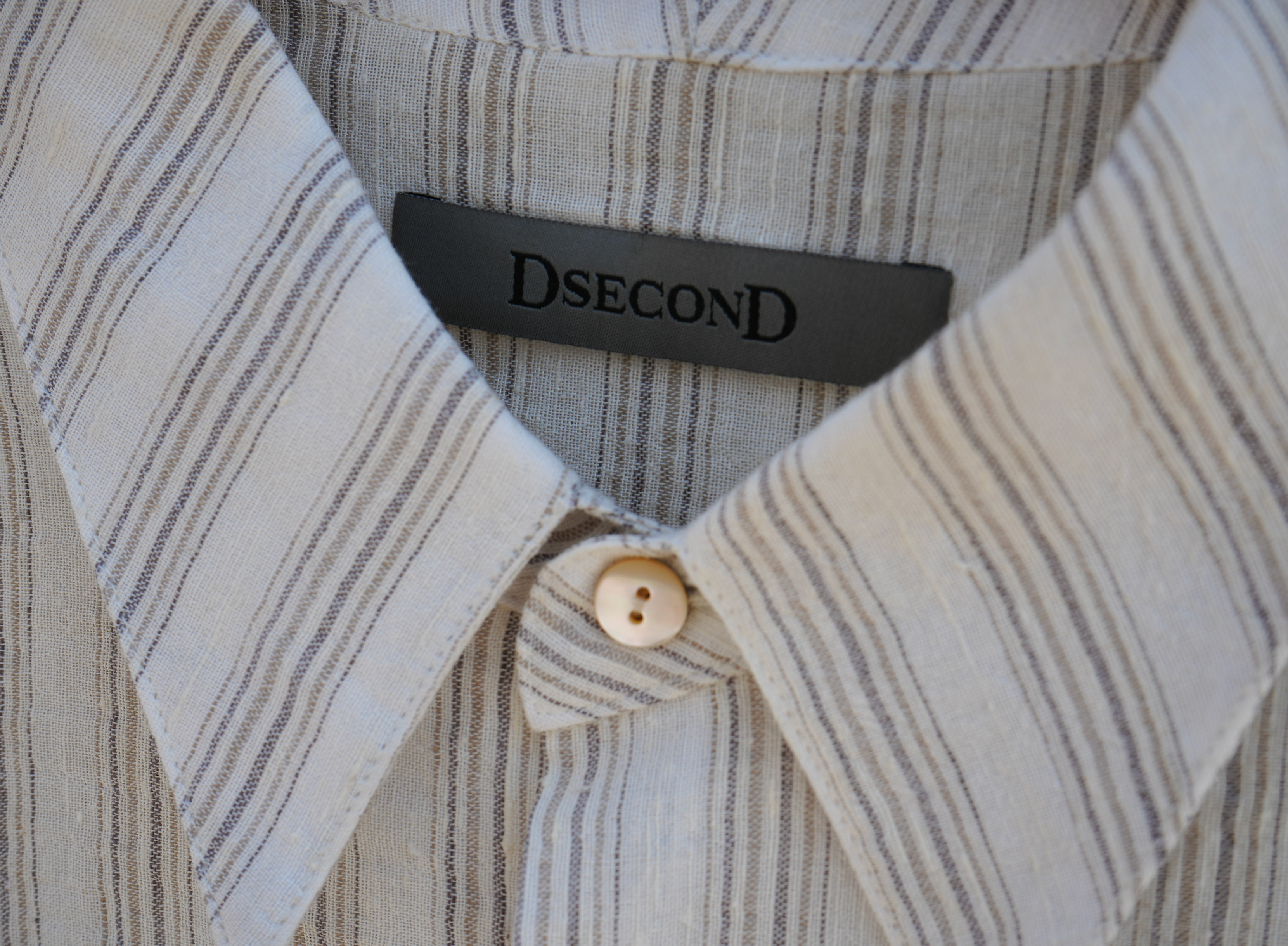 CREAM STRIPED IKIGAI SHIRT