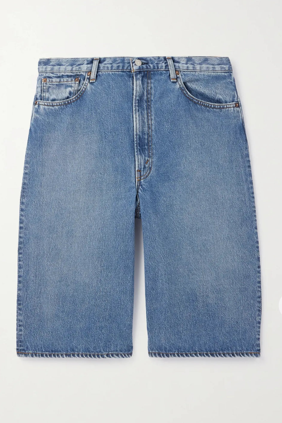 Super Dad's Wide-Leg Denim Shorts