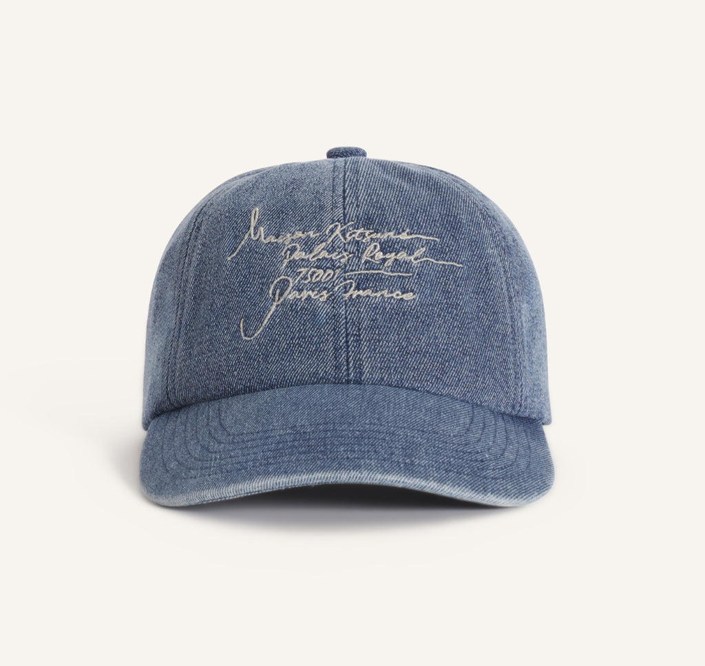 POETIC SCRIPT DENIM CAP