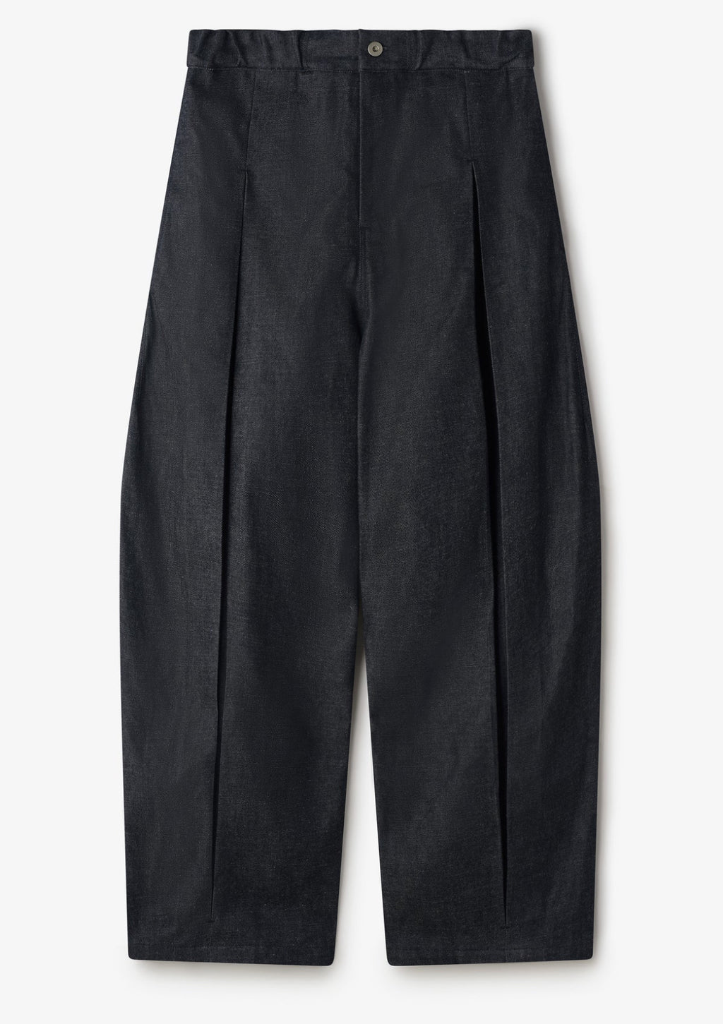 Box Pleat Trouser Denim - Raw Black