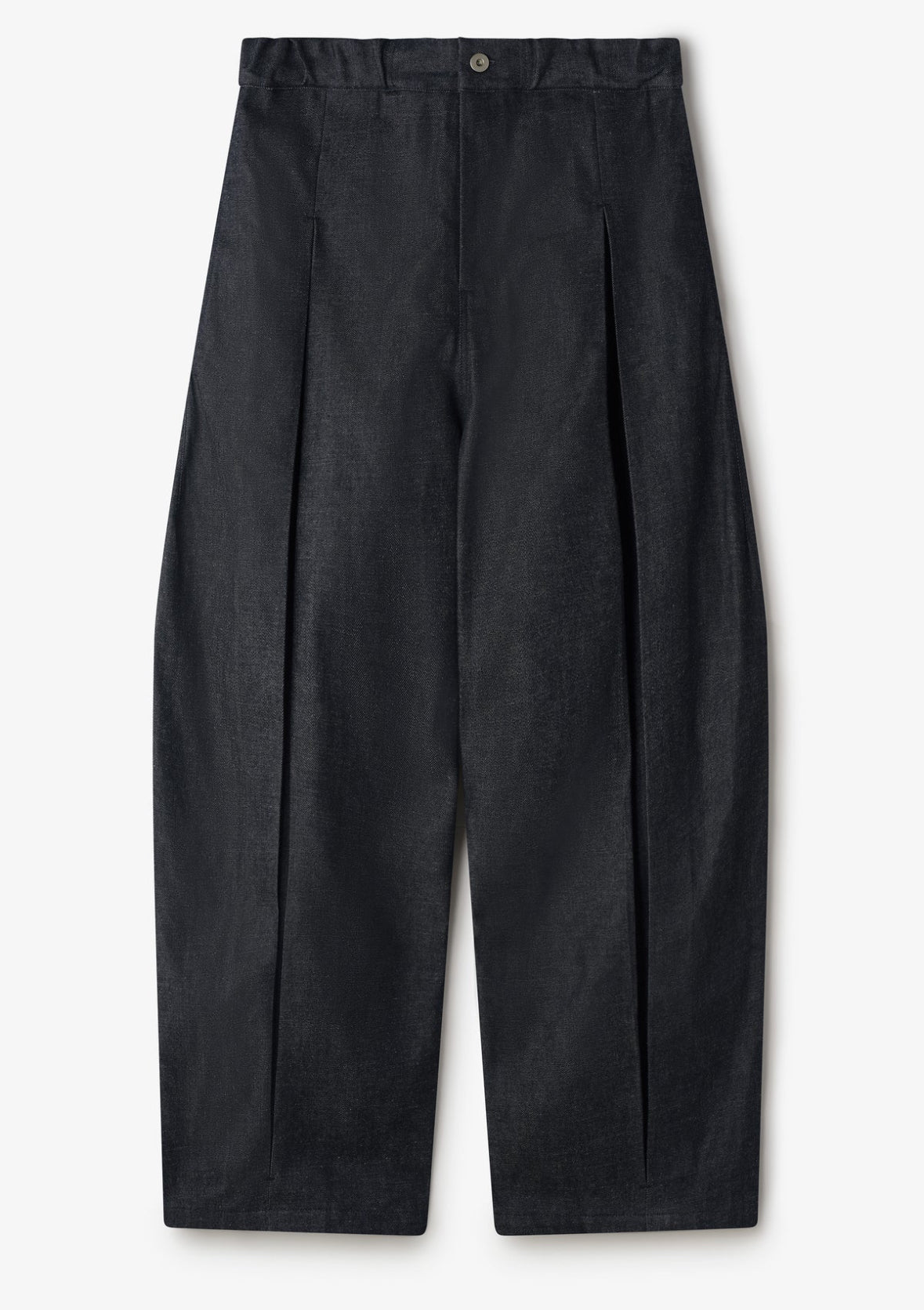 Box Pleat Trouser Denim - Raw Black