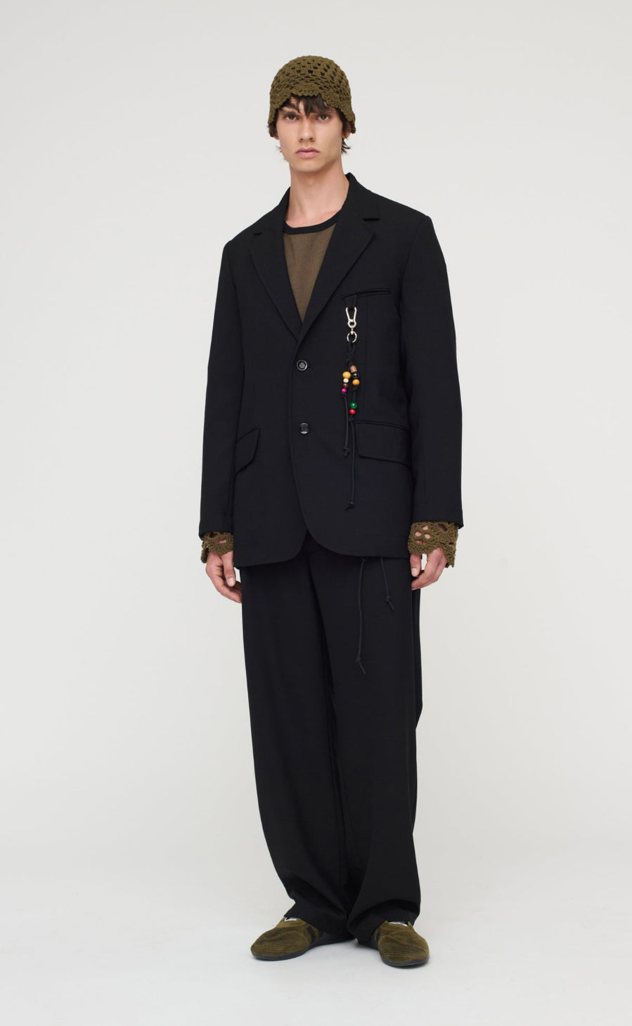 Oversized Blazer Gabardine (Black)