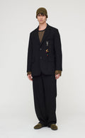 Oversized Blazer Gabardine (Black)