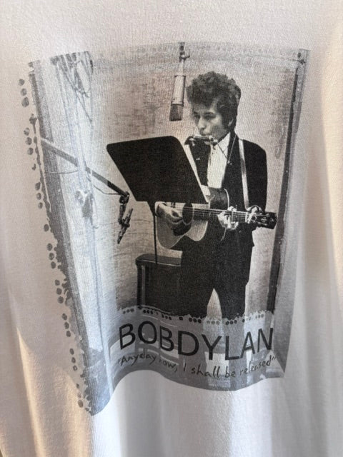 Vintage 90s Bob Dylan T-Shirt "Anyday Now, I Shall Be Released"