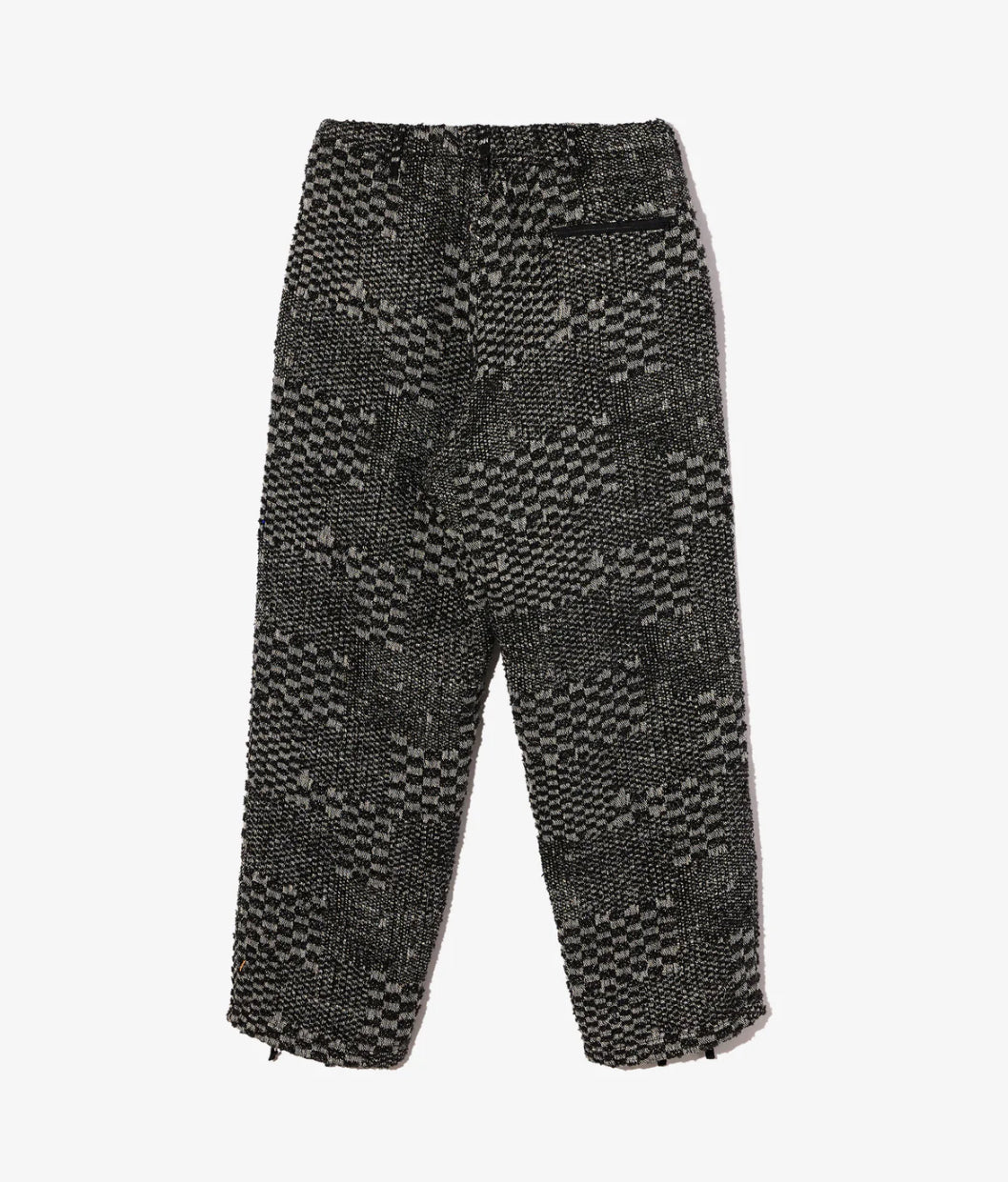 Knit Leisure Pant - Black/White Pattern Block Jq.