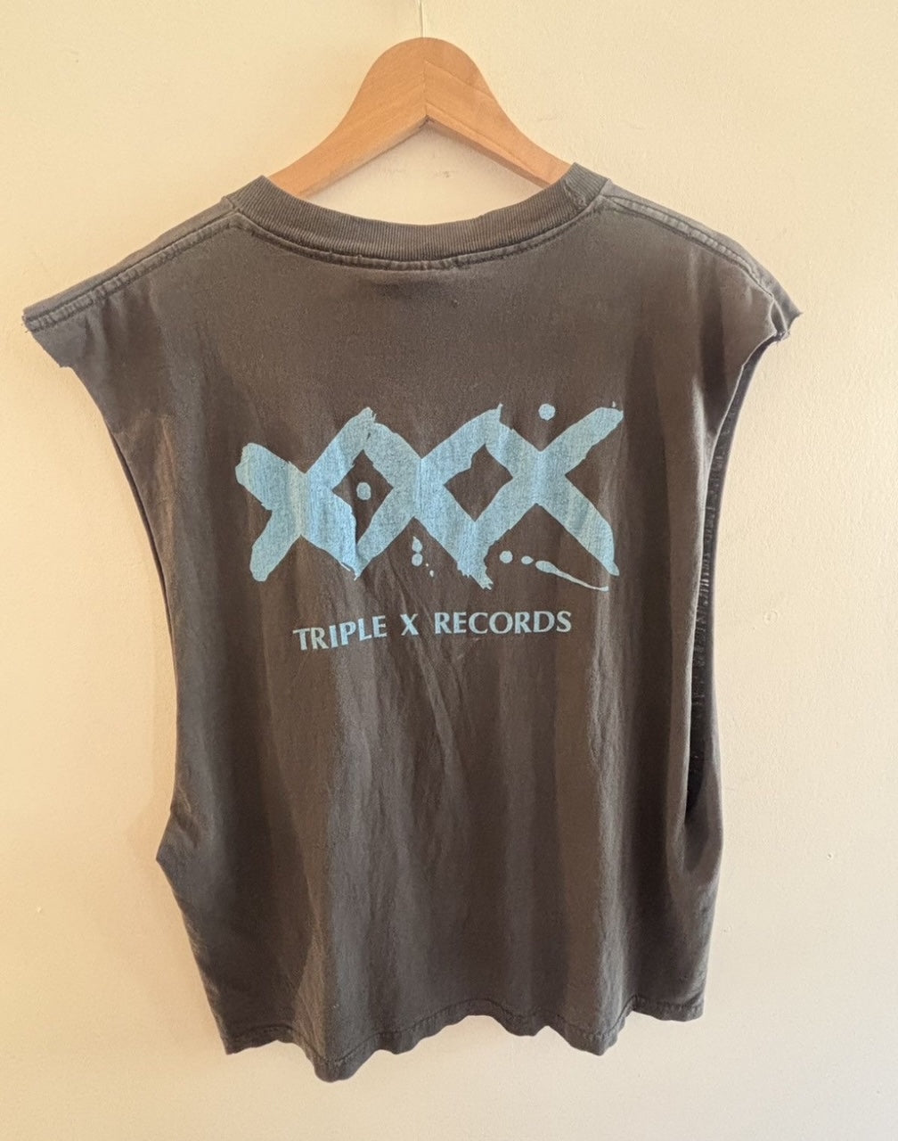 Rare vintage 1980s Jane's Addiction Triple X Records Cut-off Tee