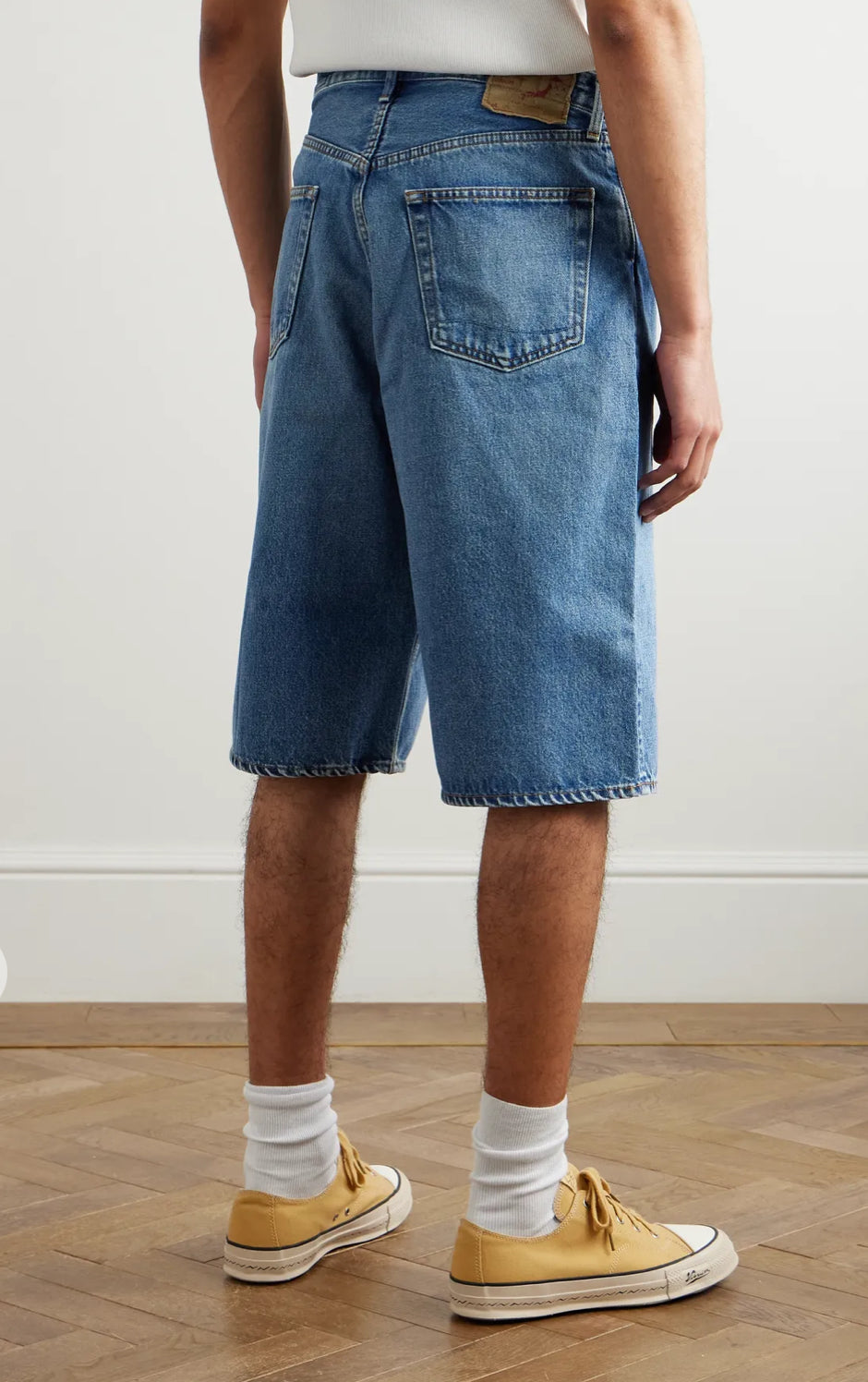 Super Dad's Wide-Leg Denim Shorts