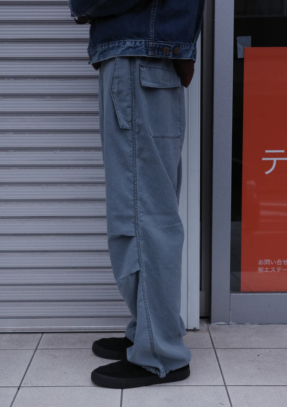 LIGHTWEIGHT FLAP PANTS GRAY