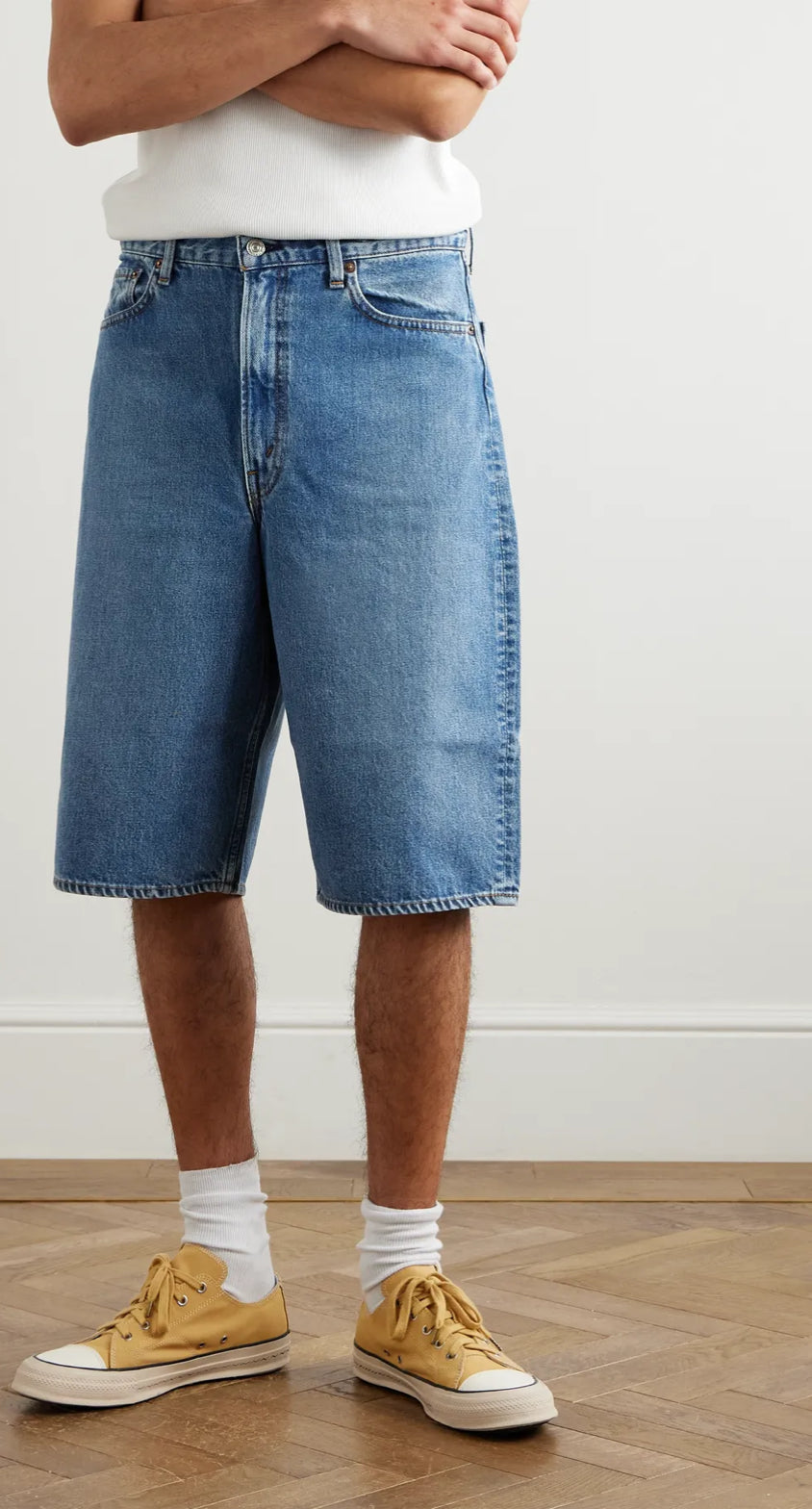Super Dad's Wide-Leg Denim Shorts
