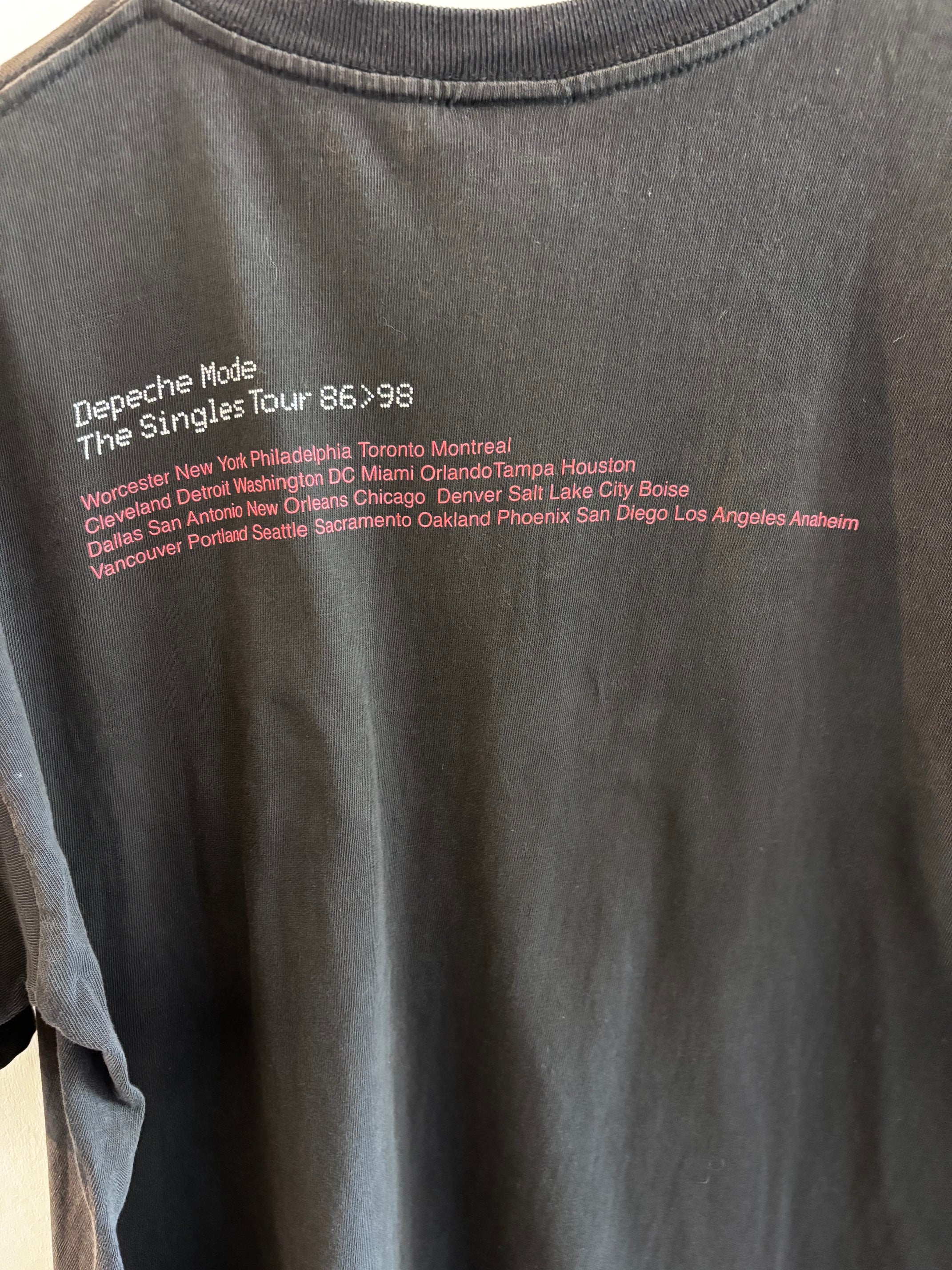 Authentic Vintage 1998 Depeche Mode "The Singles Tour" Concert Tee