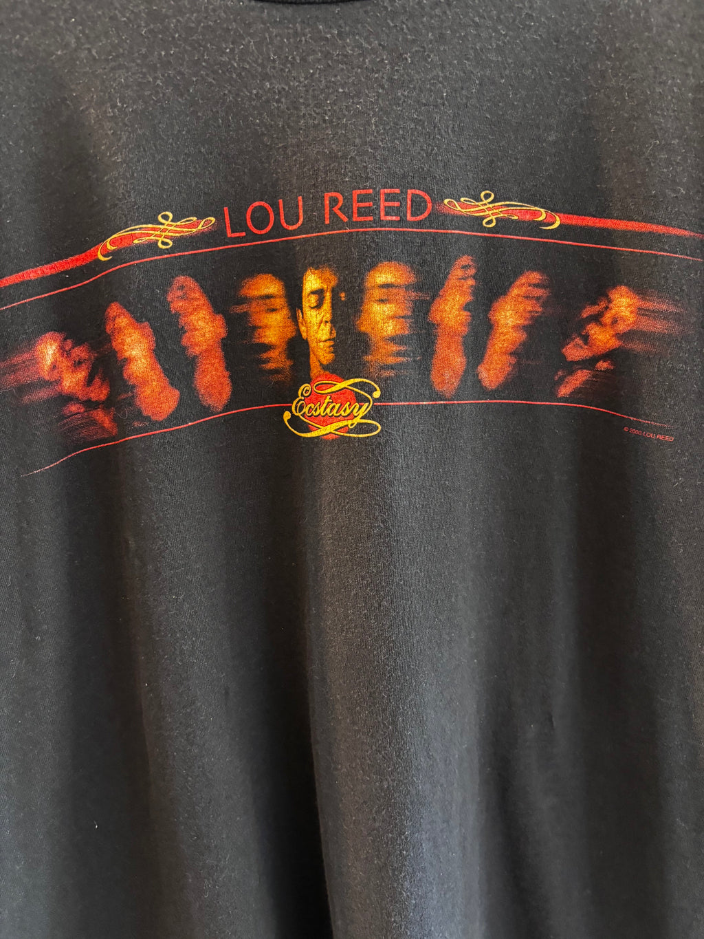 Vintage Lou Reed Ecstasy Tour T-shirt from 2000