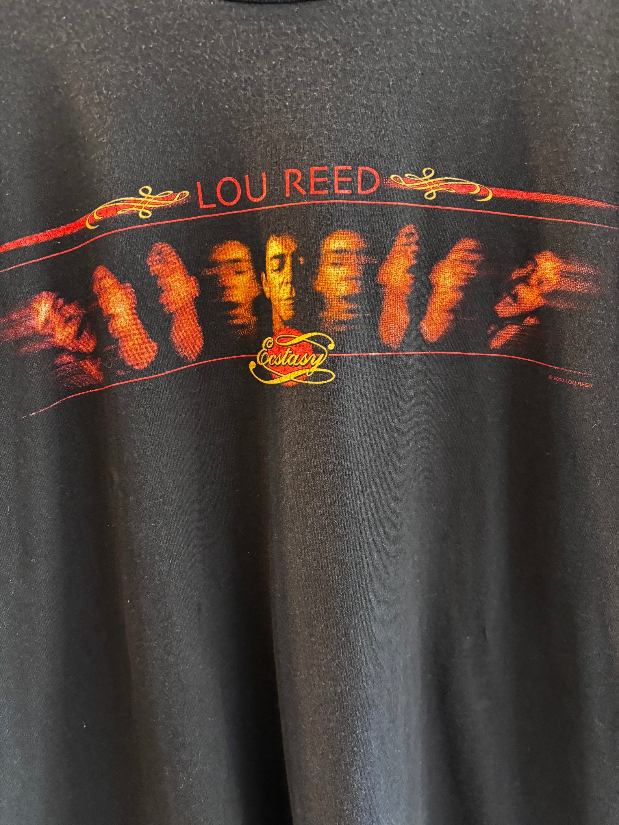 Vintage Lou Reed Ecstasy Tour T-shirt from 2000